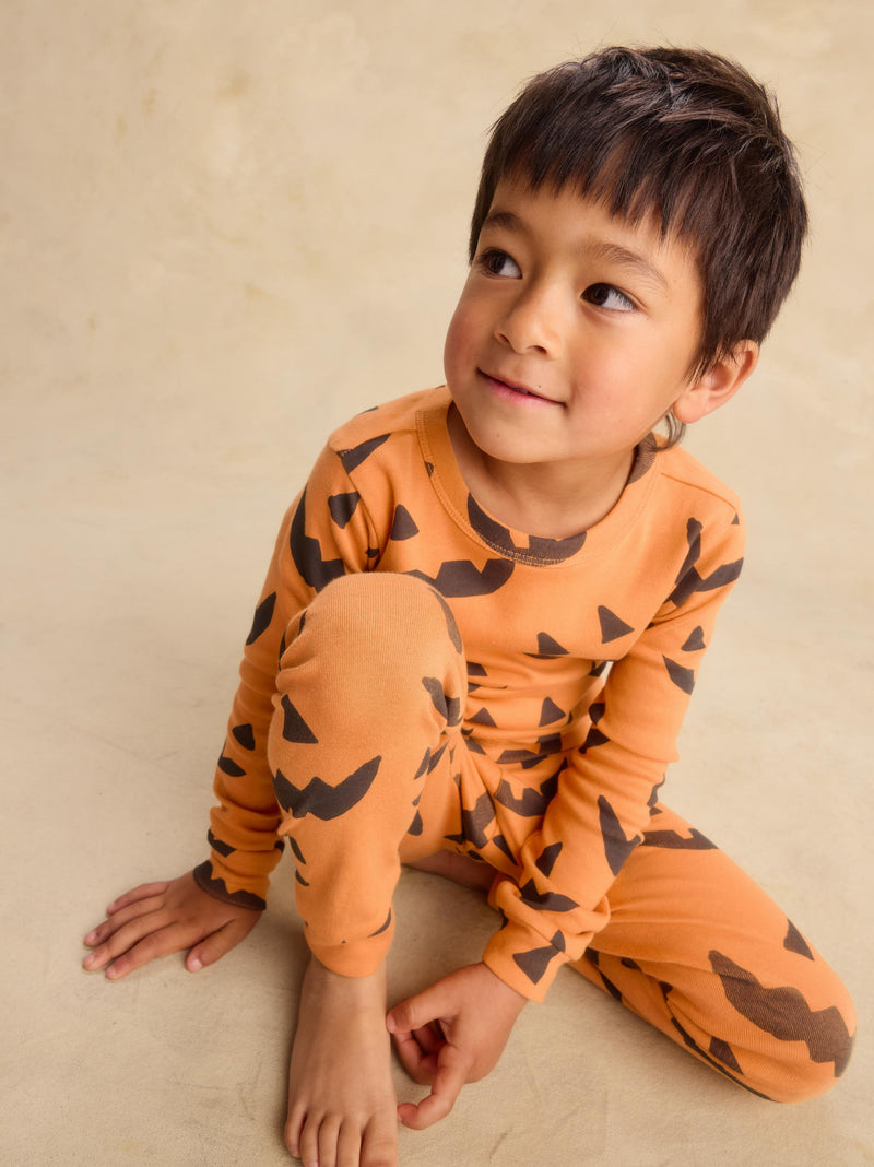 Goodnight Pajama Set in Cheeky Pumpkins - View 2