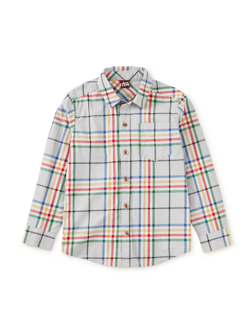 Plaid Button Up Shirt in Piccadilly Plaid - View 1