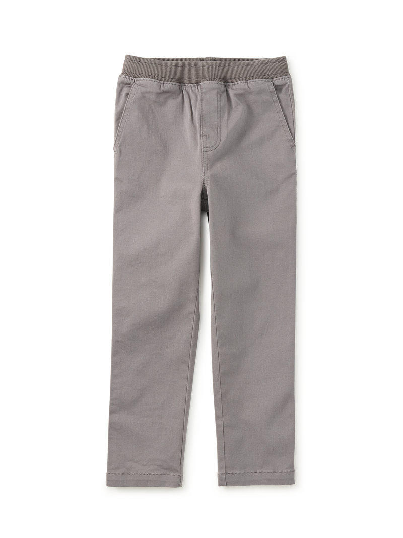 Timeless Stretch Twill Pants in Graphite - View 1