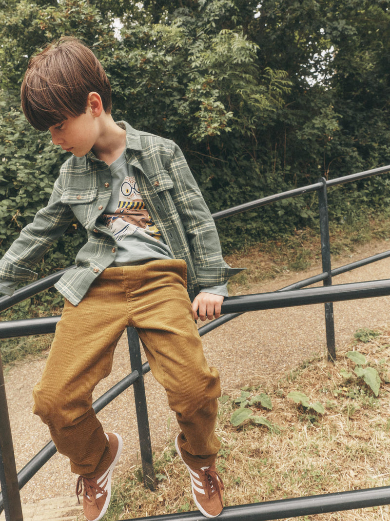 Corduroy Pants in Raw Umber - View 2