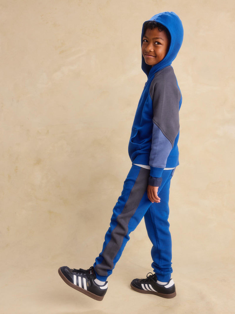 Royal Colorblock Hoodie &amp; Joggers 2-Piece Set in 2 - View 2