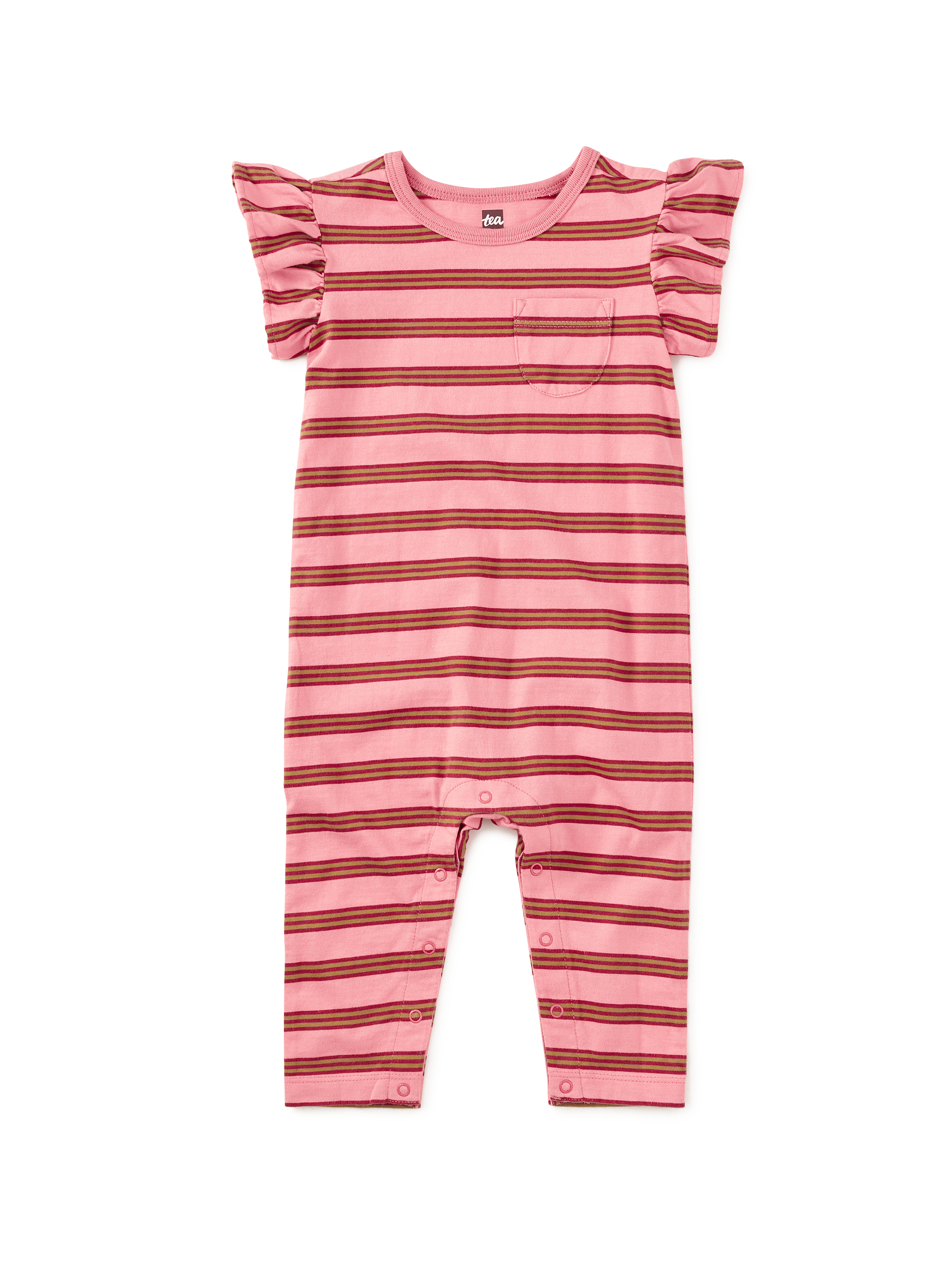 Ruffle Sleeve Baby Romper