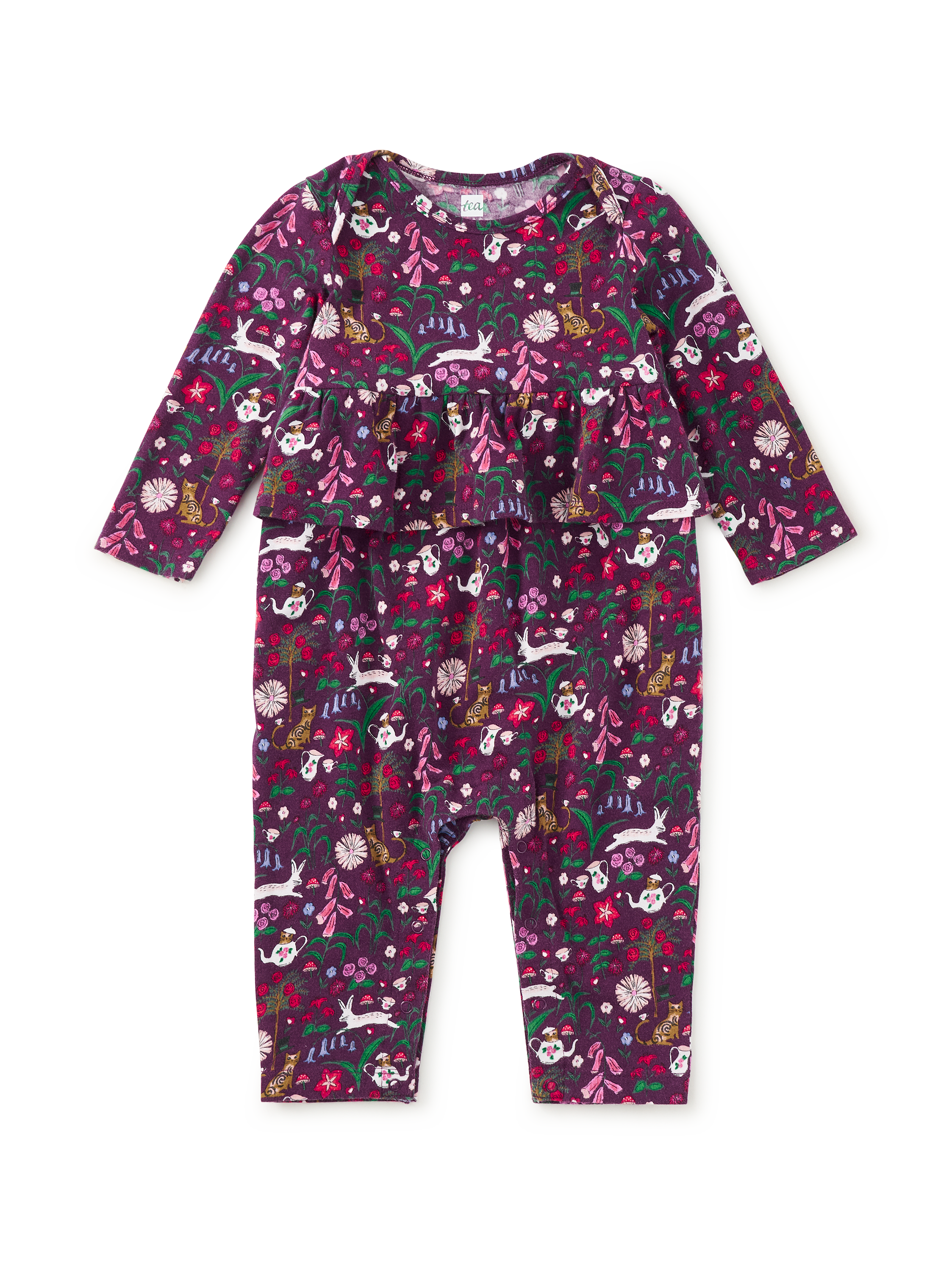 Pretty Peplum Baby Romper