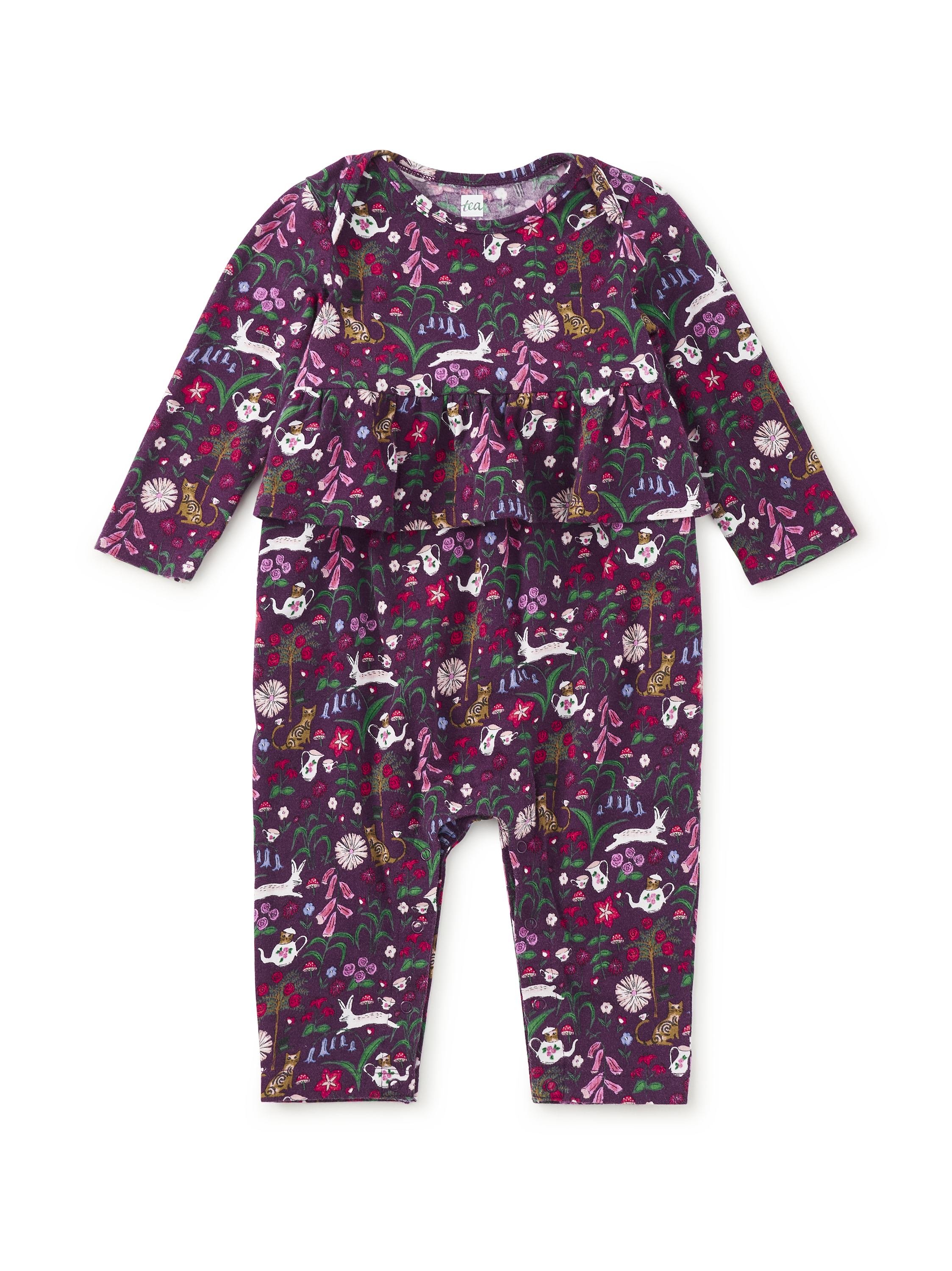 Pretty Peplum Baby Romper