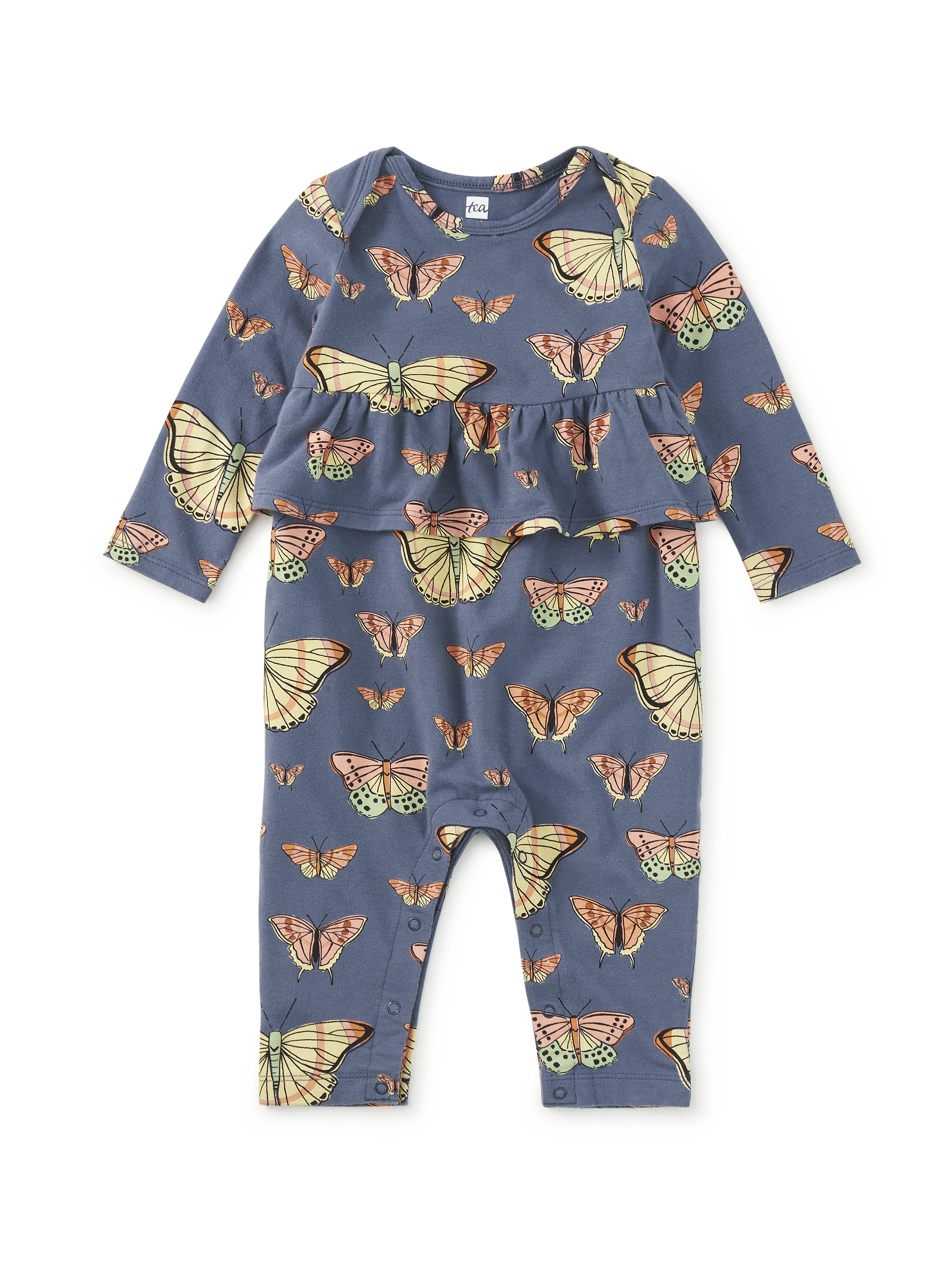 Pretty Peplum Baby Romper