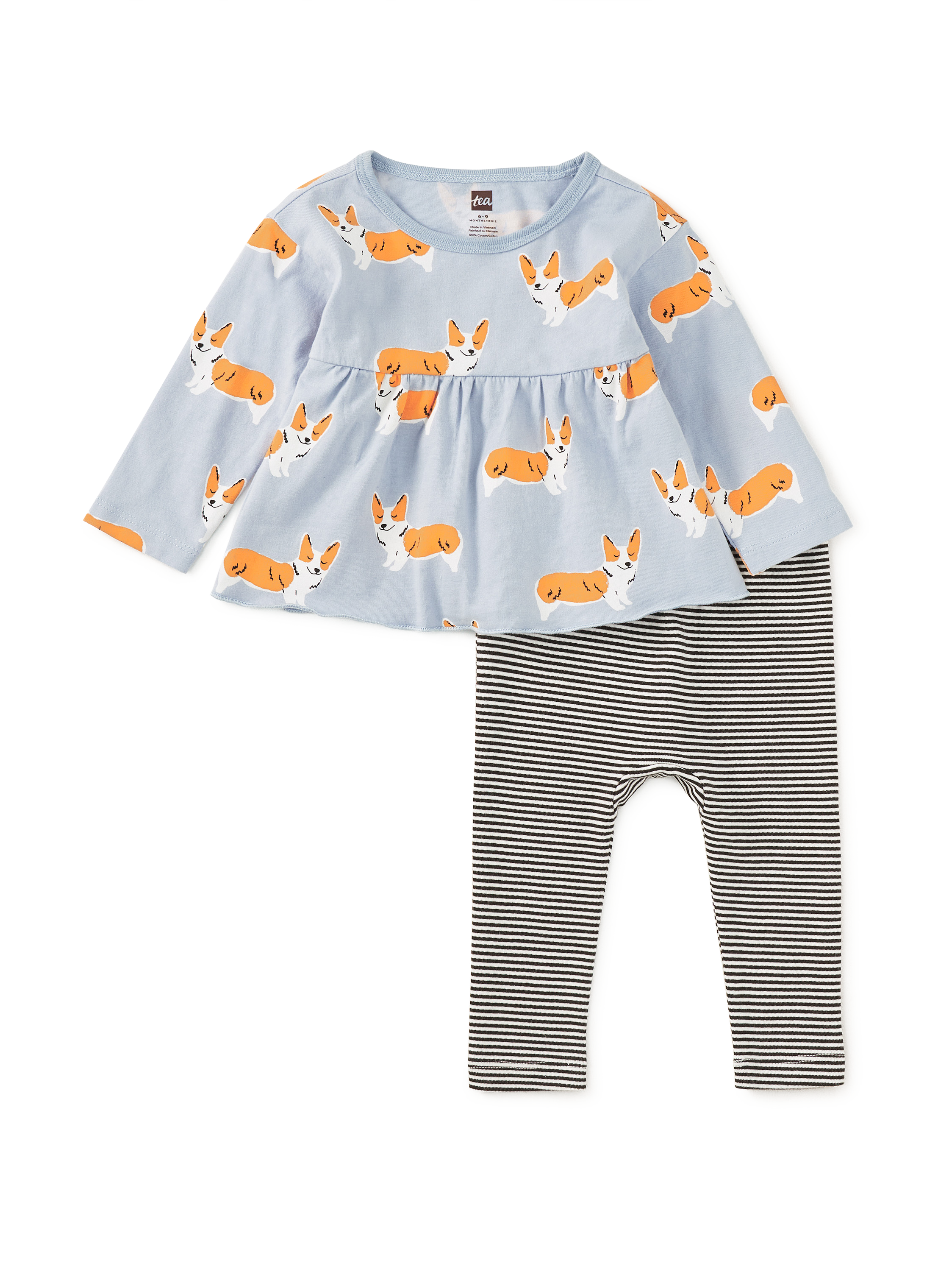 Peplum Two Piece Baby Set
