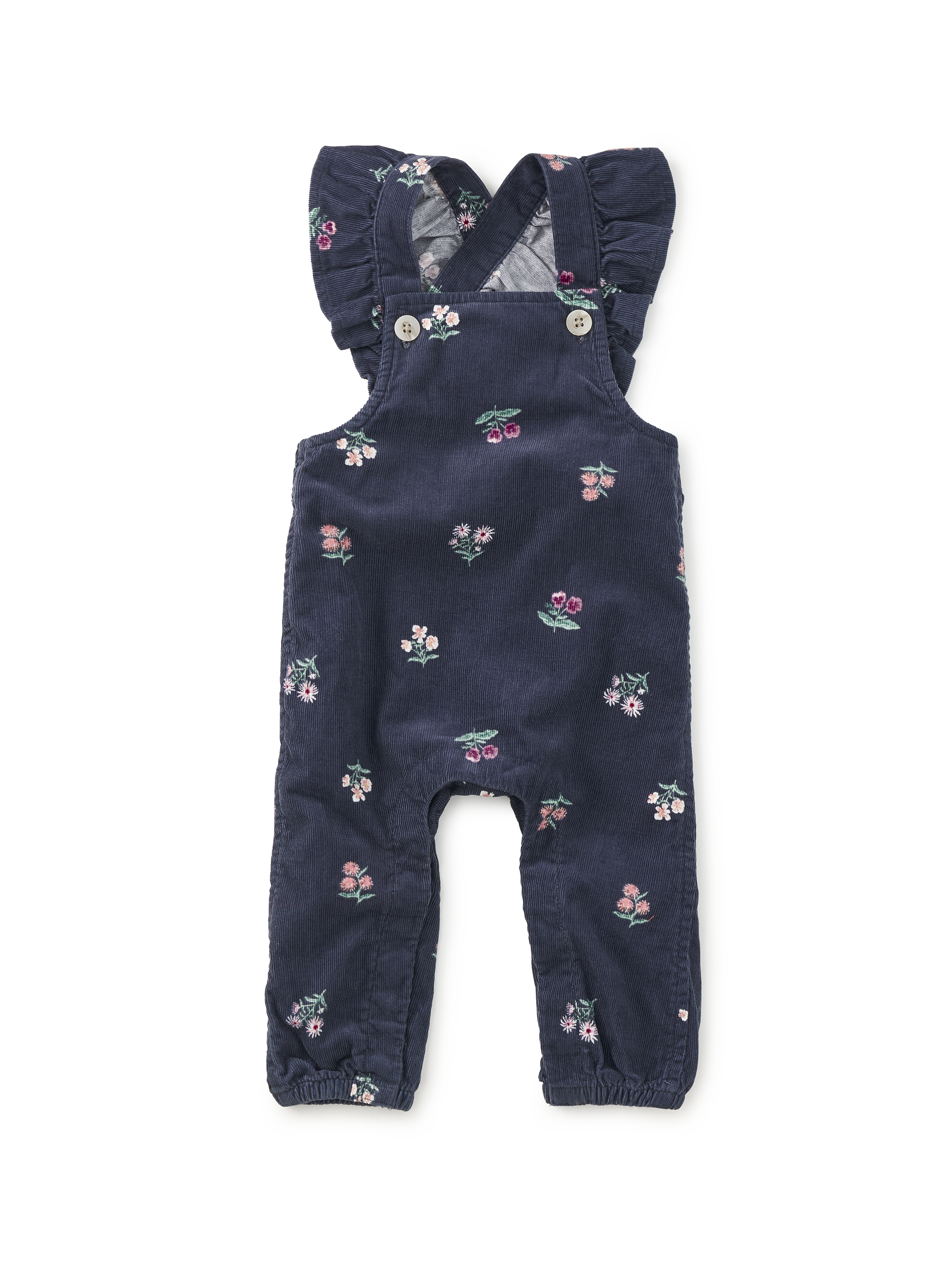 Corduroy Ruffle Baby Overalls