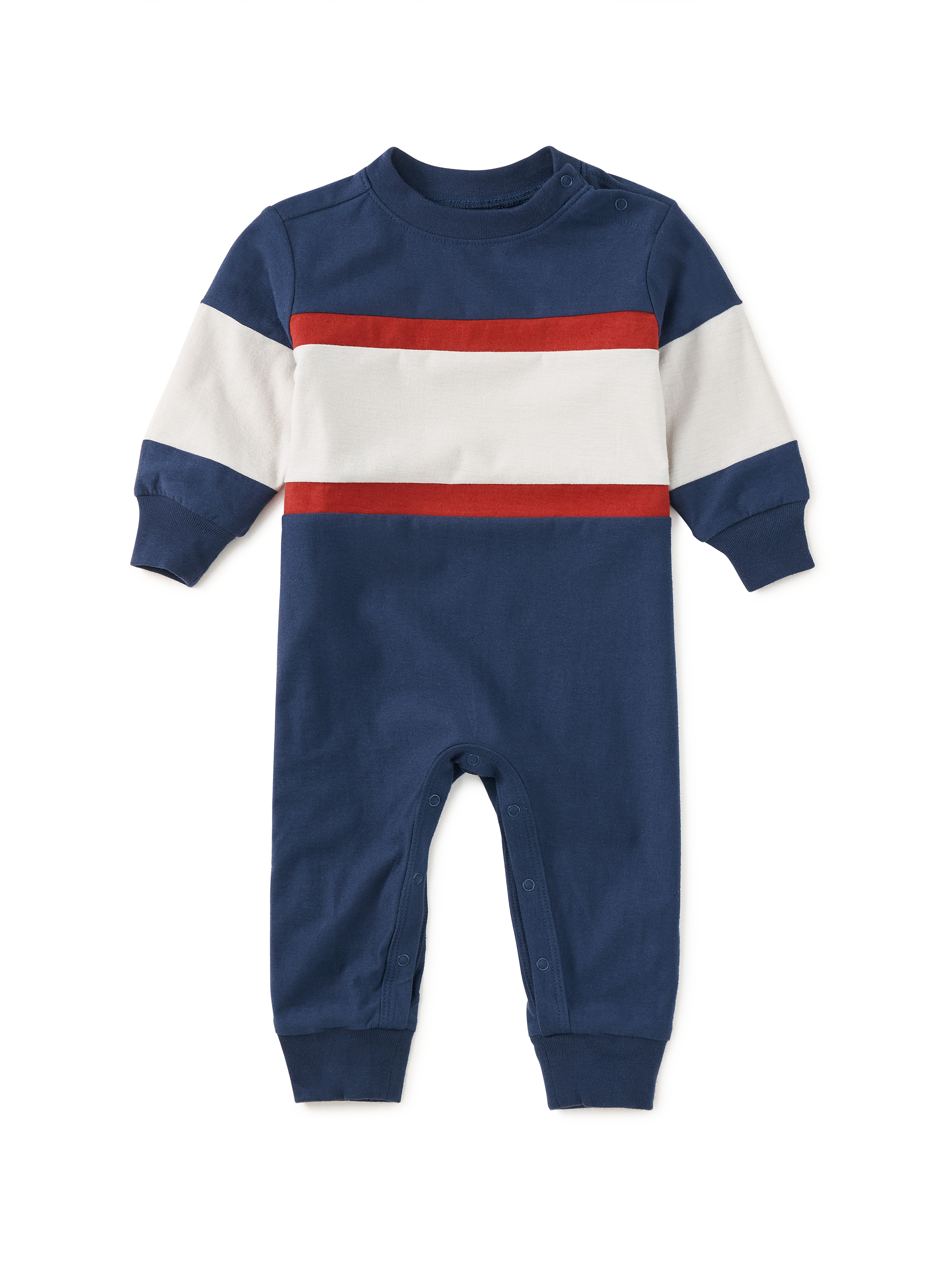 Colorblock Rugby Baby Romper