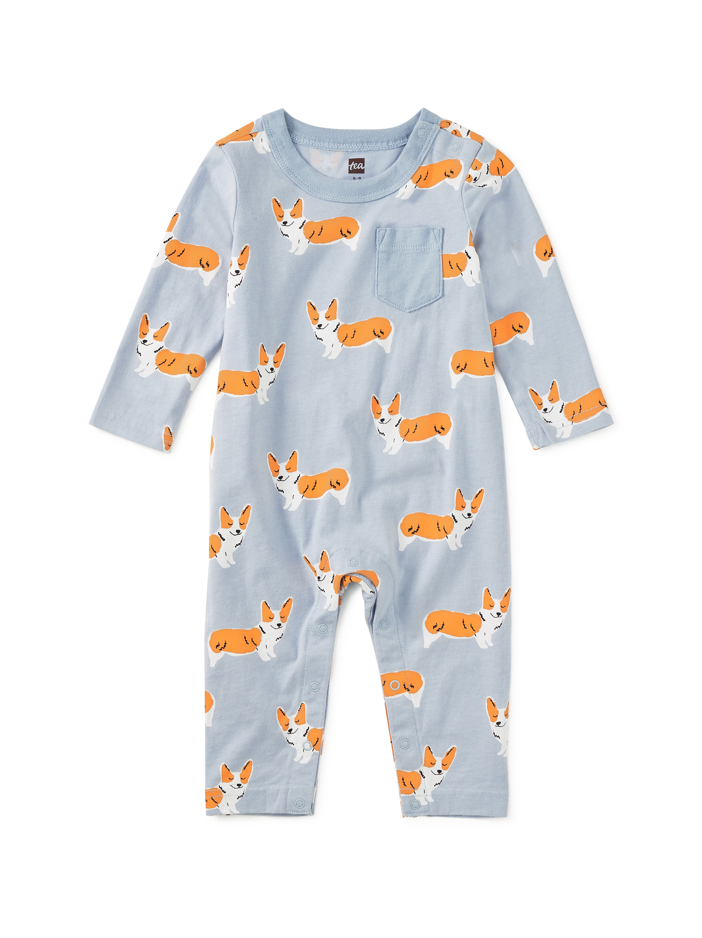 Long Sleeve Pocket Baby Romper