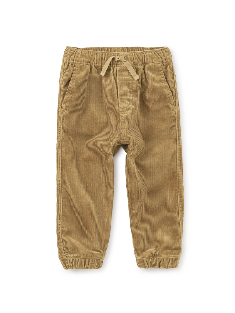 Corduroy Baby Pants in Raw Umber - View 1