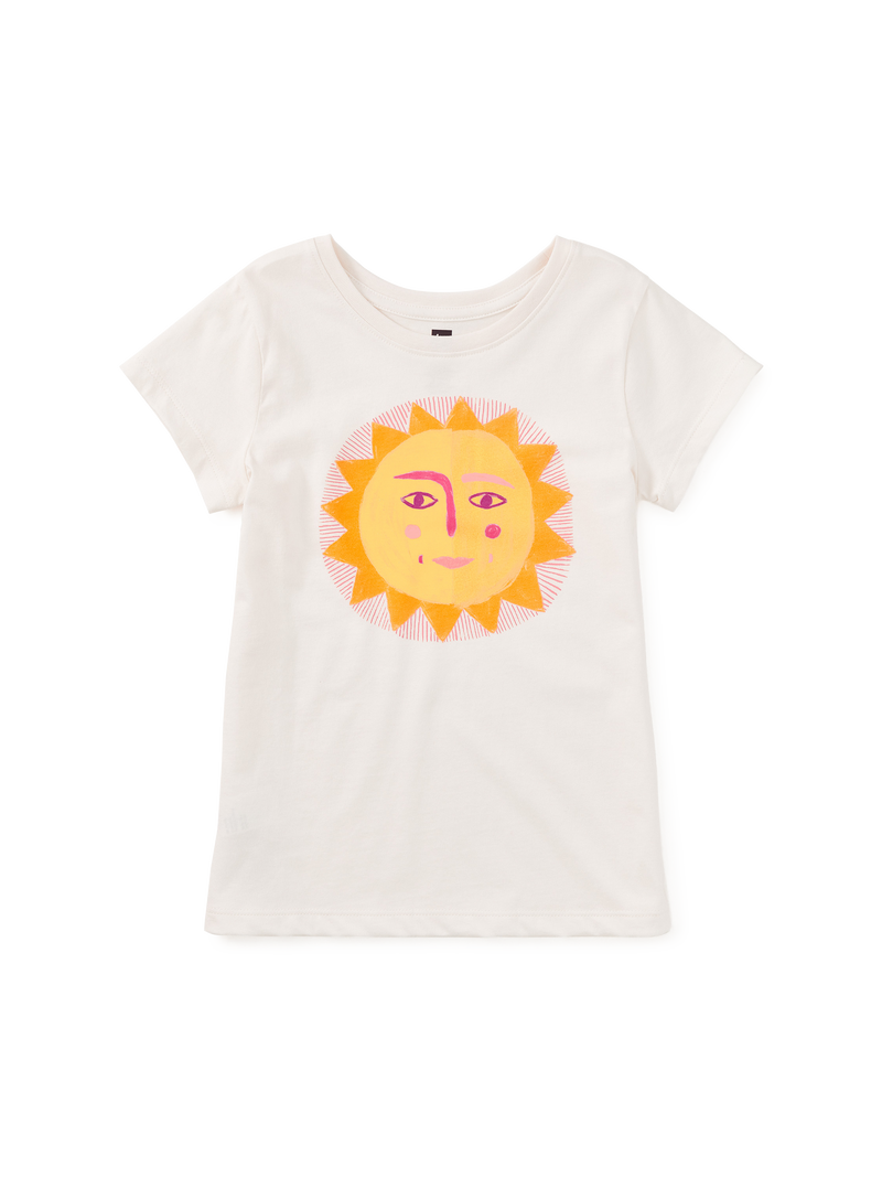 Sol De La Rambla Graphic Tee in Chalk - View 1