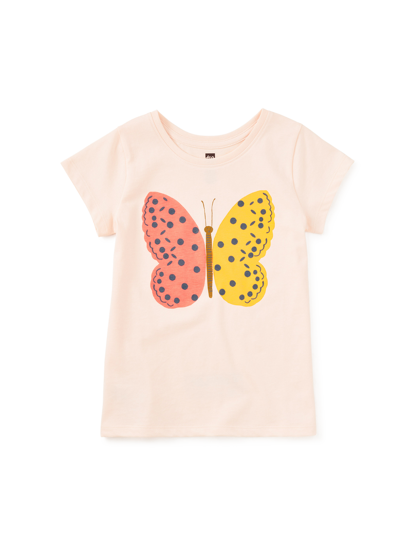 Tile Butterfly Graphic Tee in Creole Pink - View 1