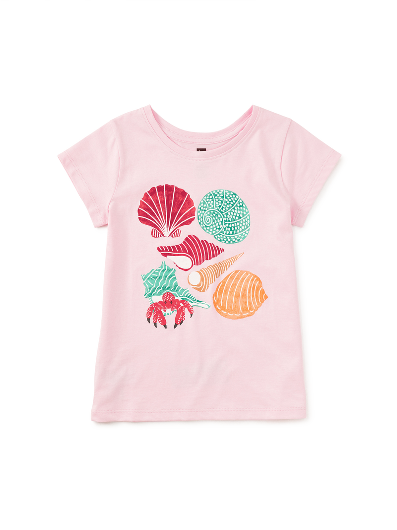 Tidepool Collection Graphic Tee in Pink Lady - View 1