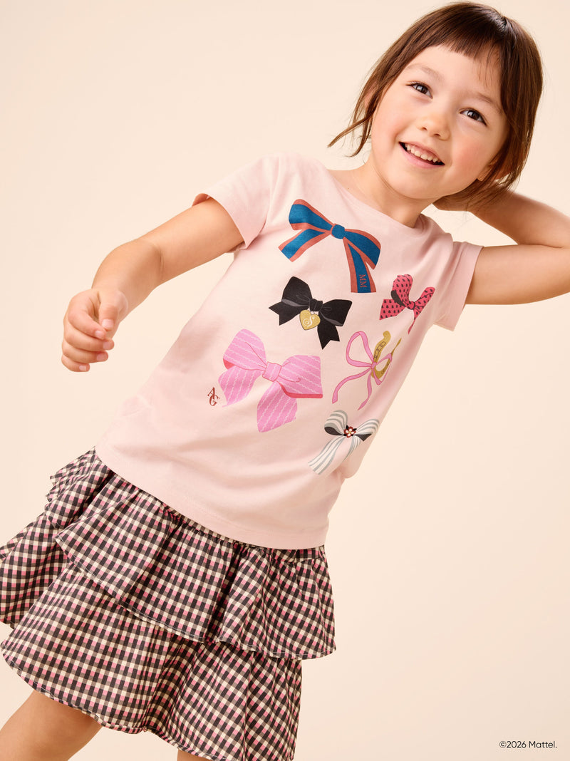 American Girl® Bow Tee in Pink Tulle - View 2