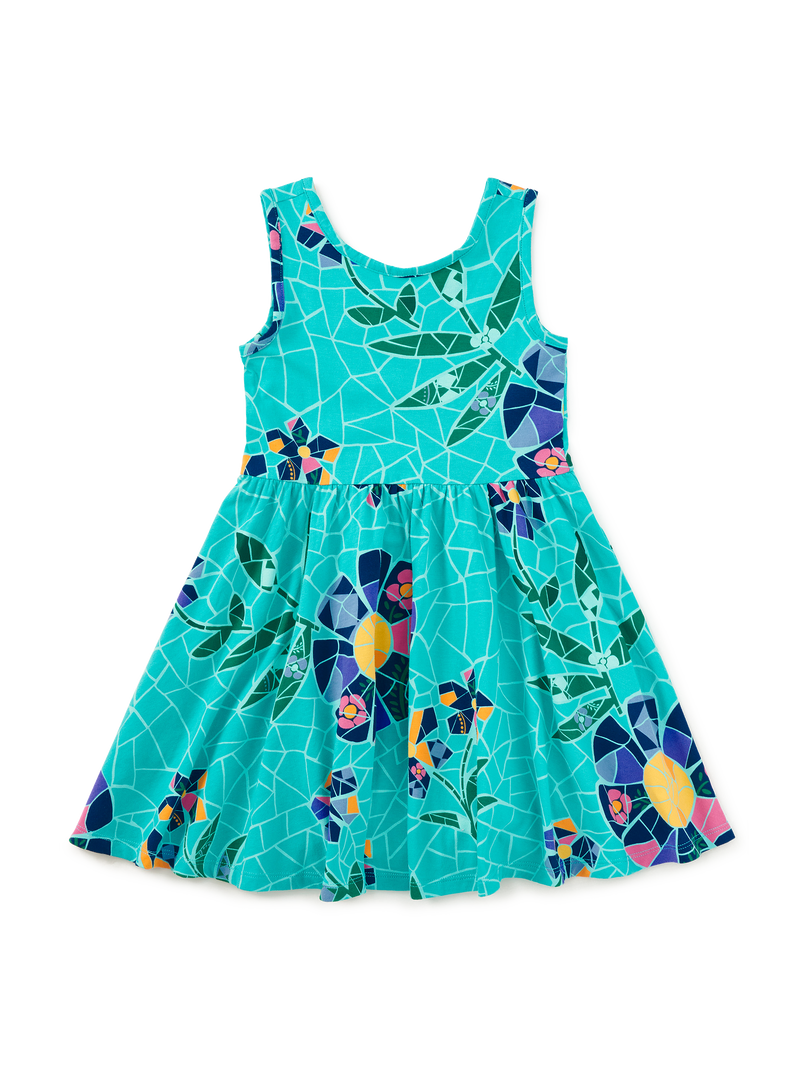 Sleeveless Ballet Dress in Mosaic Floral - View 1