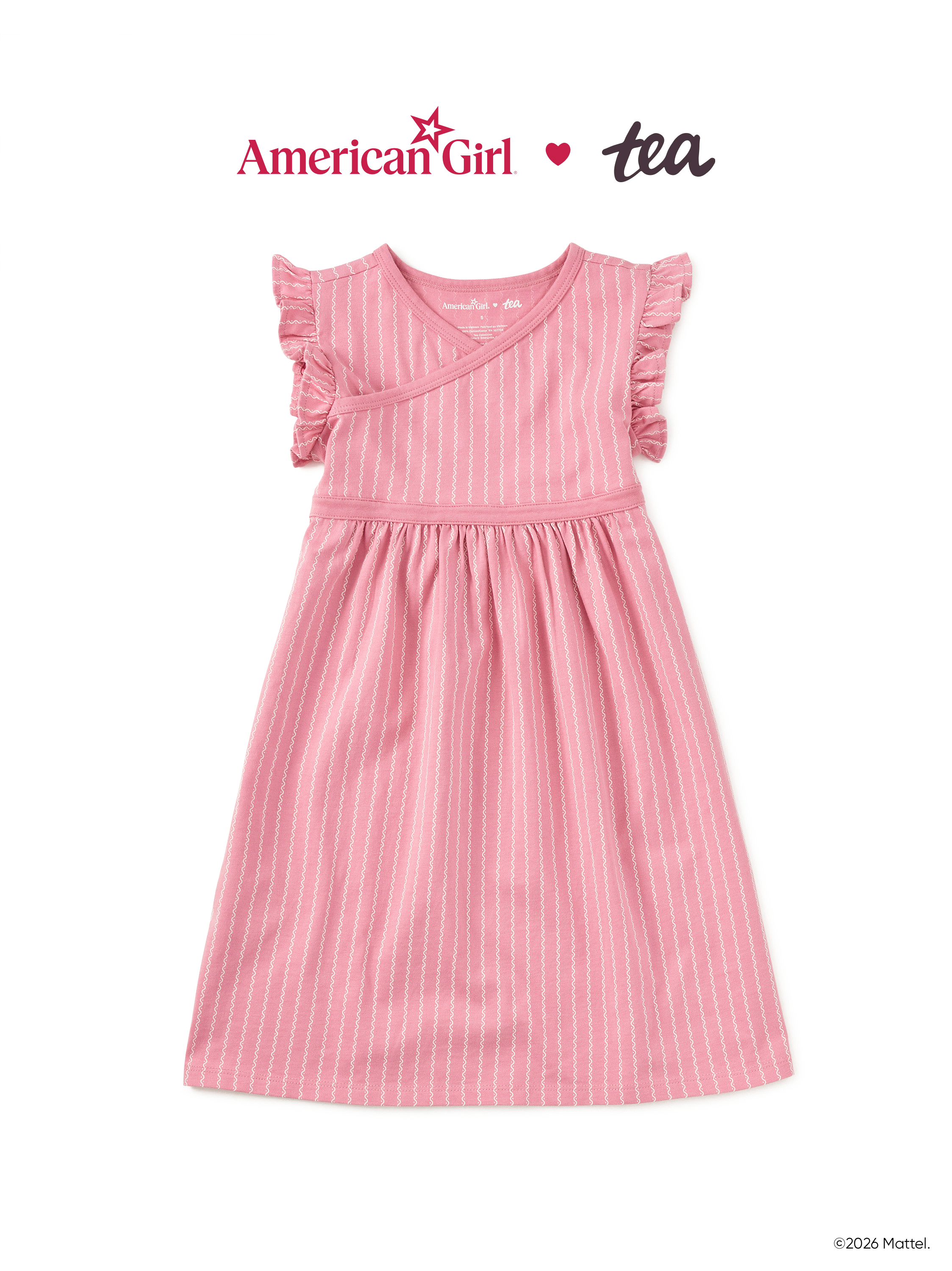 American Girl® Wrap Neck Dress