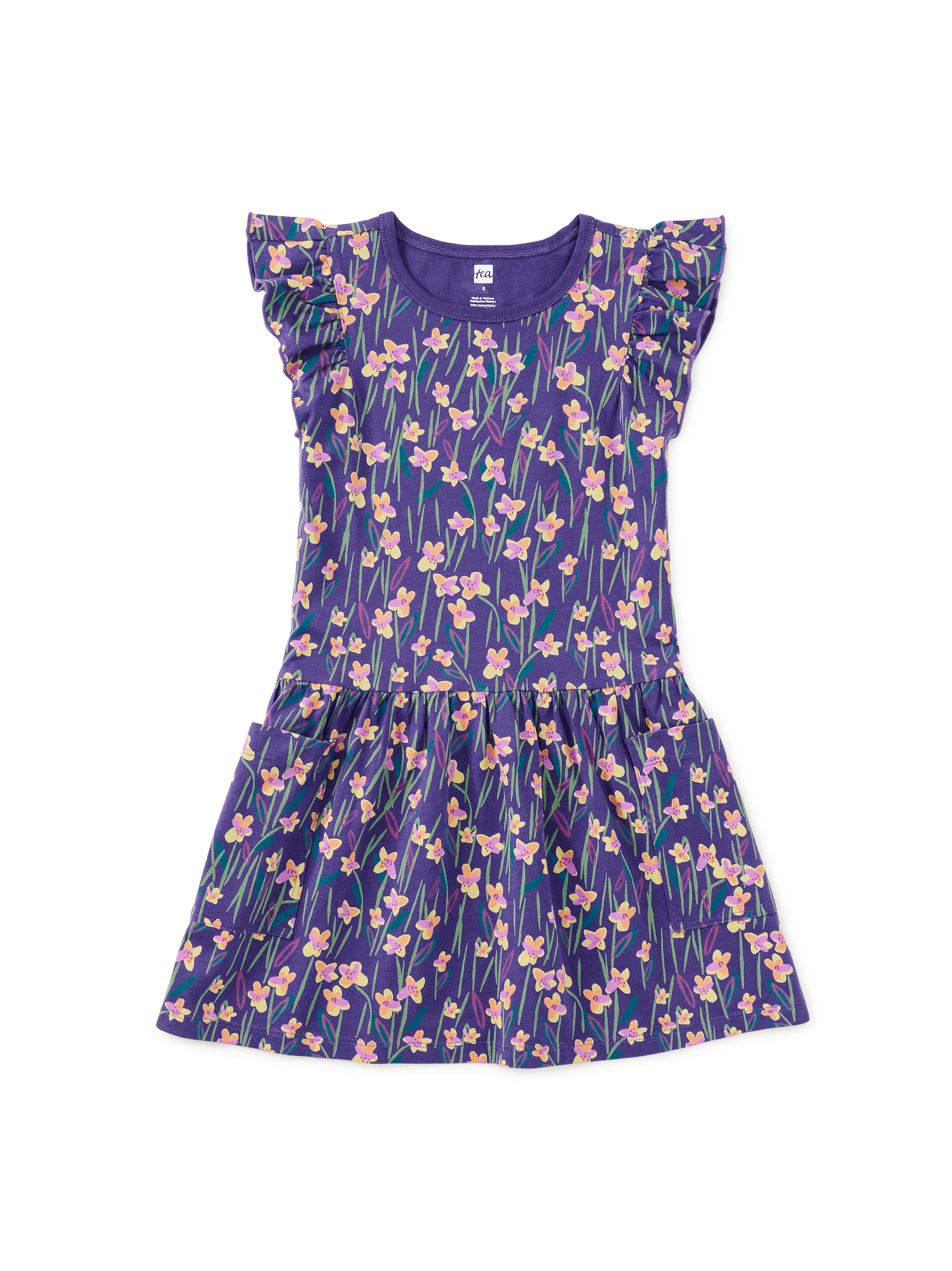 Flutter Sleeve Pocket Dress