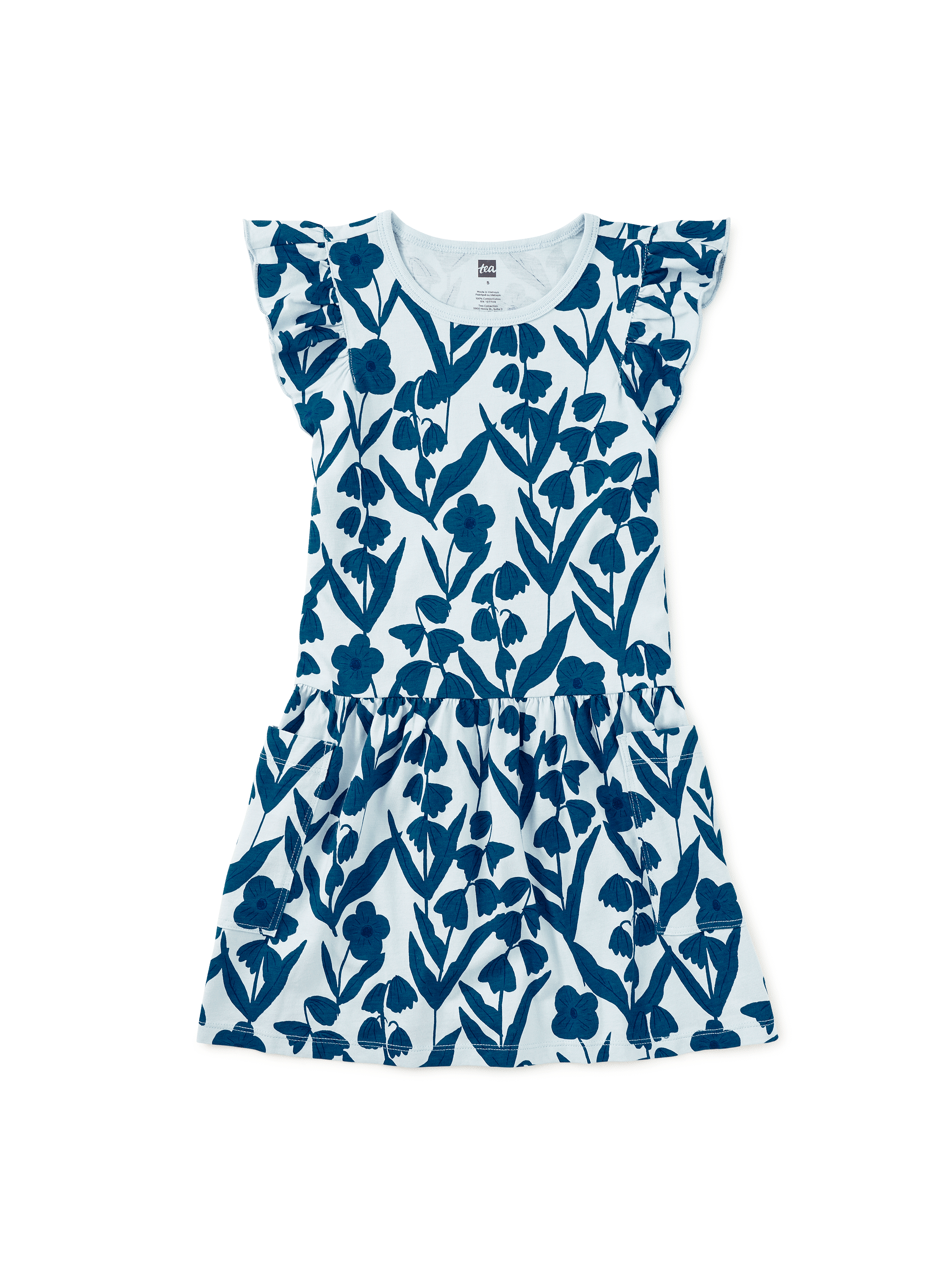 Flutter Sleeve Pocket Dress