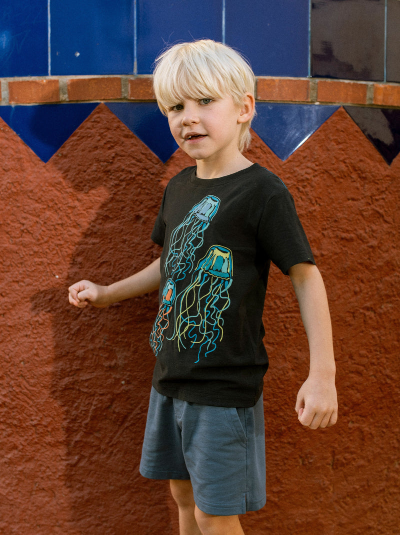 Electric Medusa Jellies Graphic Tee in Jet Black - View 2