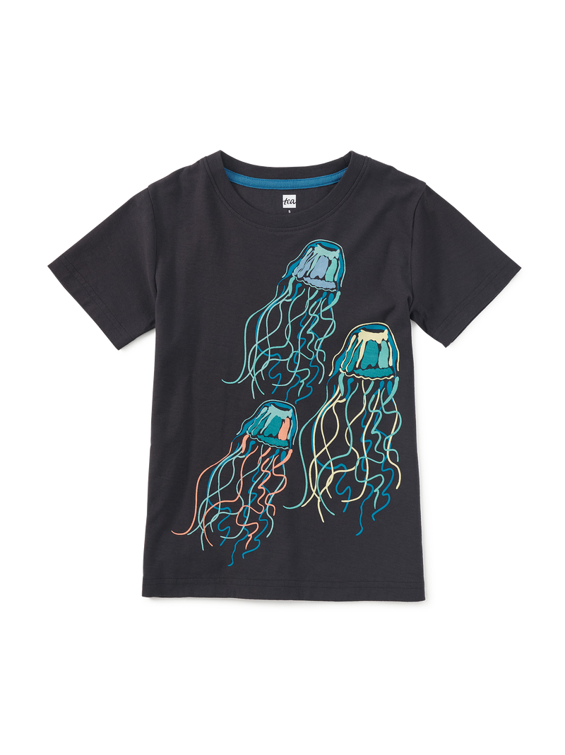Electric Medusa Jellies Graphic Tee in Jet Black - View 1