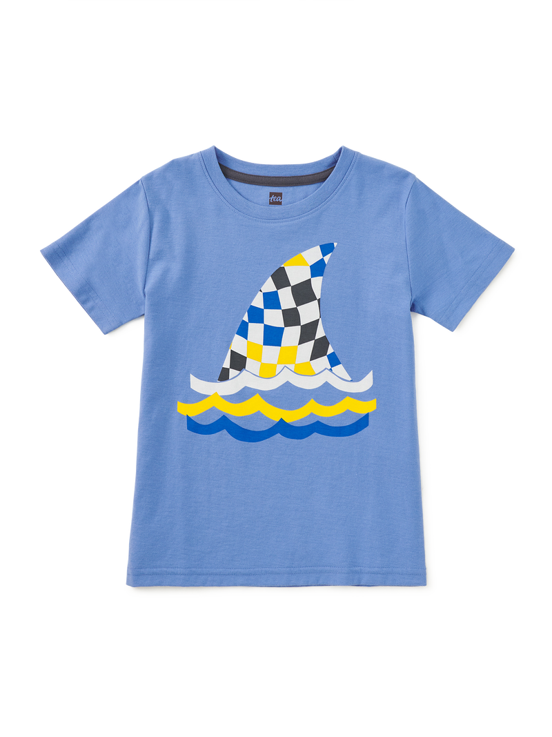 Fin In The Flow Graphic Tee in Blue Yarrow - View 1