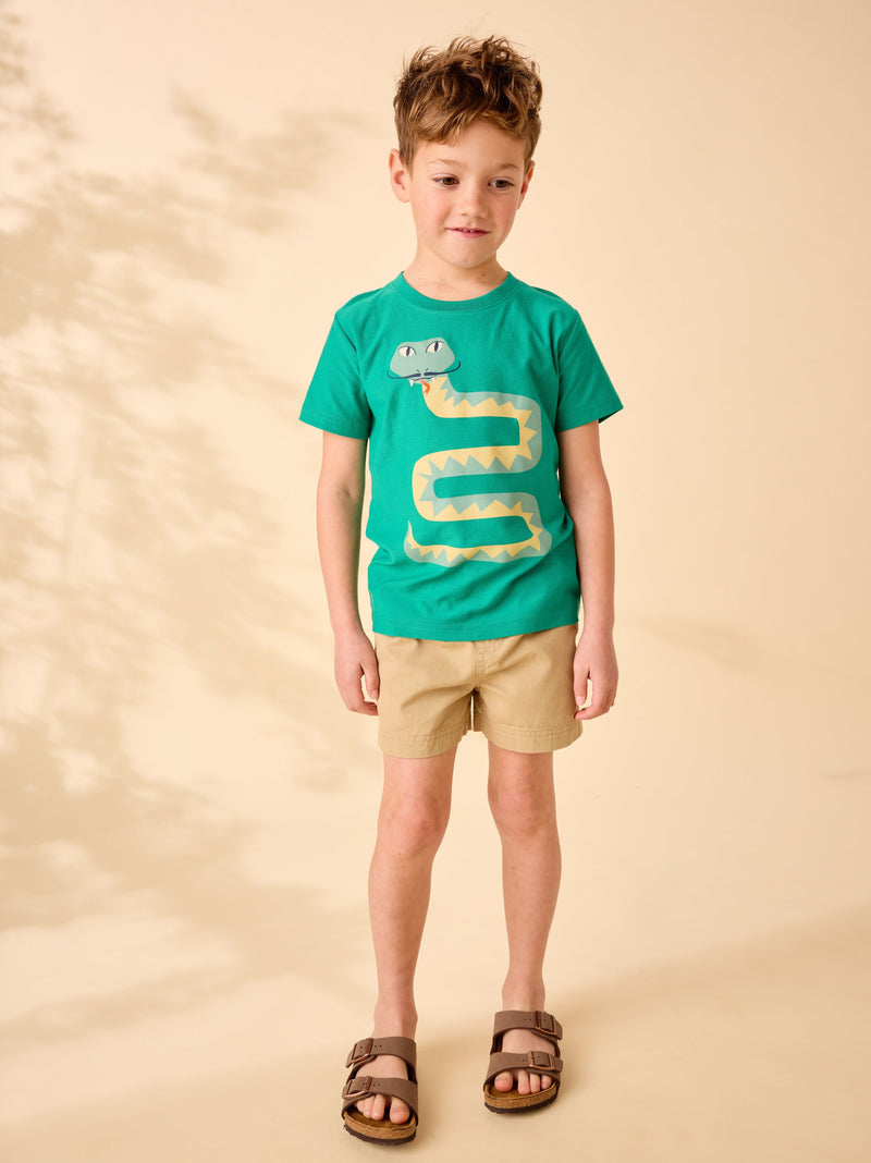 Bigote Snake Graphic Tee in Viridian - View 2