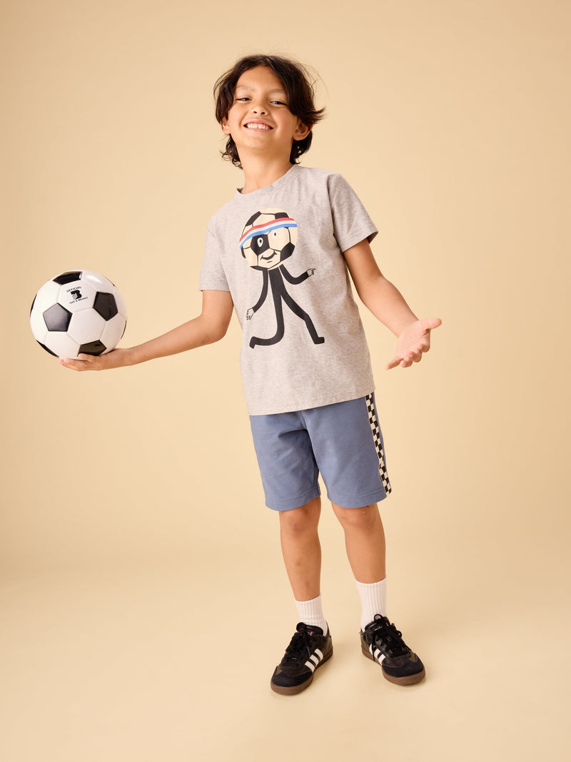 Head In The Game Graphic Tee in Med Heather Grey - View 2