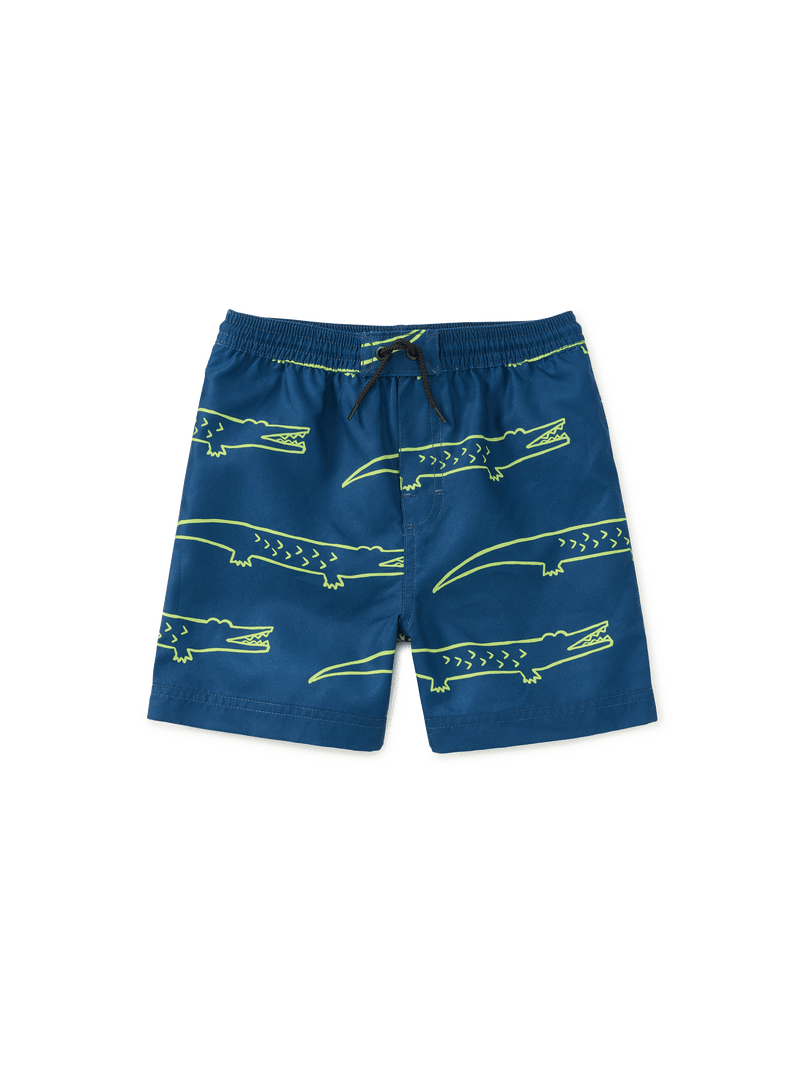 Mid-Length Swim Trunks in Crocodiles - View 1