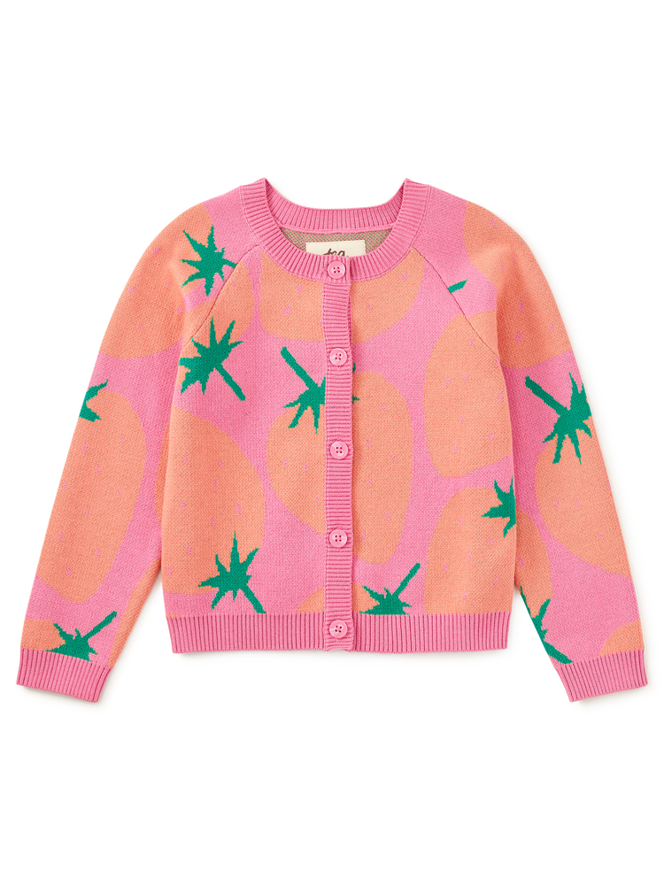 Strawberryブラウス Girl Fresas Favoritas Strawberry Iconic Cardigan | Tea Collection