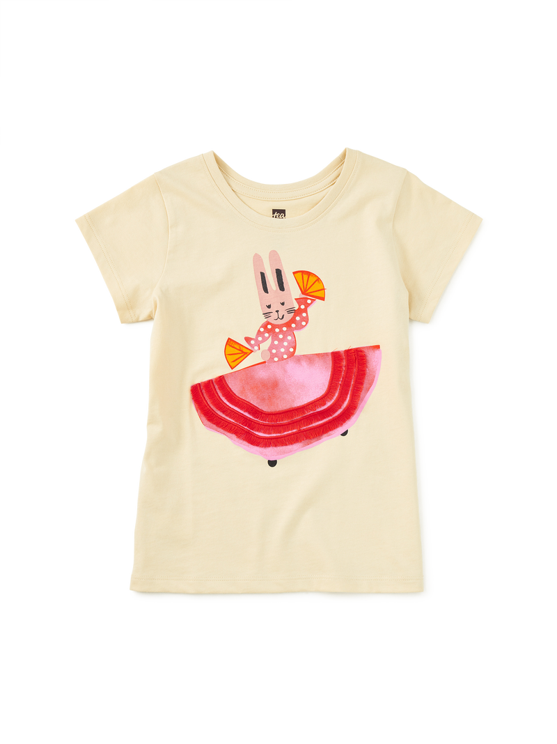 Bunny Olé! Graphic Tee in Almond - View 1