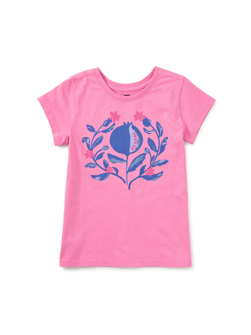 Royal Pomegranate Graphic Tee in Perennial Pink - View 1