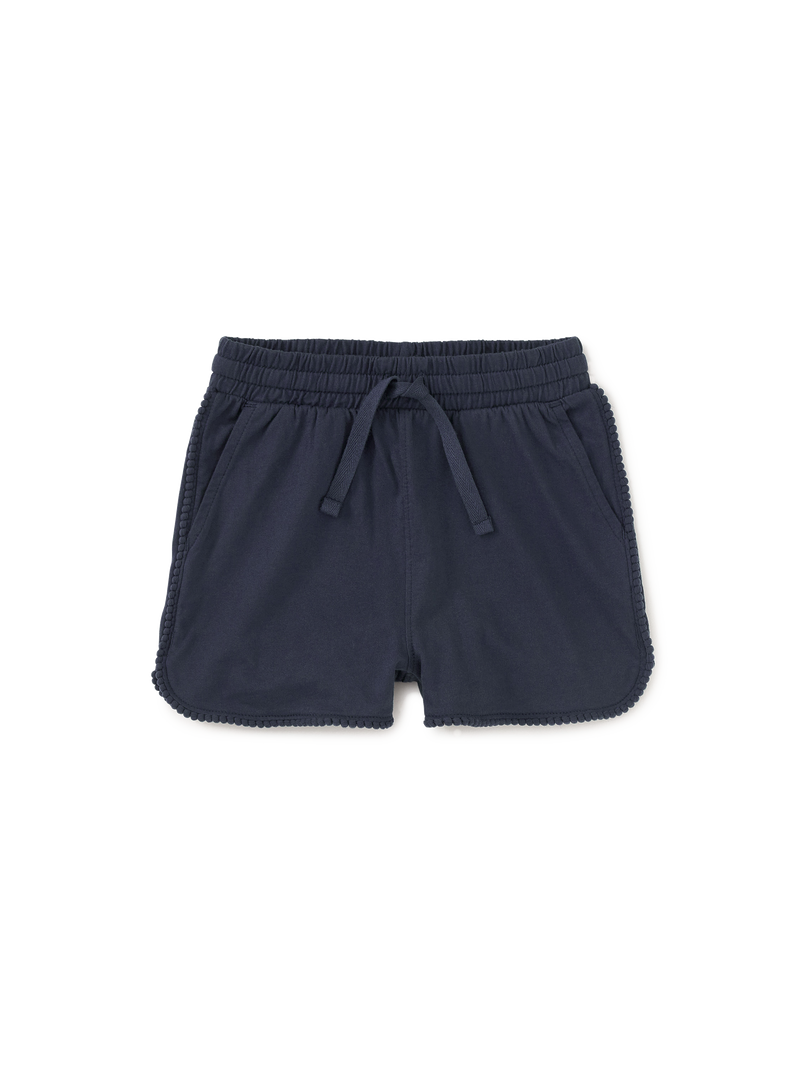 Pom-Pom Shorts in Indigo - View 1