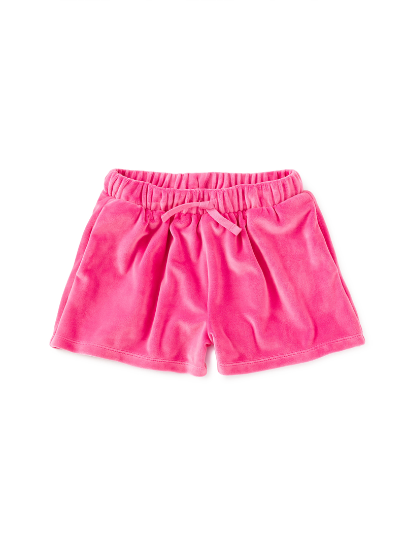 Comfy Velour Shorts in Sweet Pea - View 1