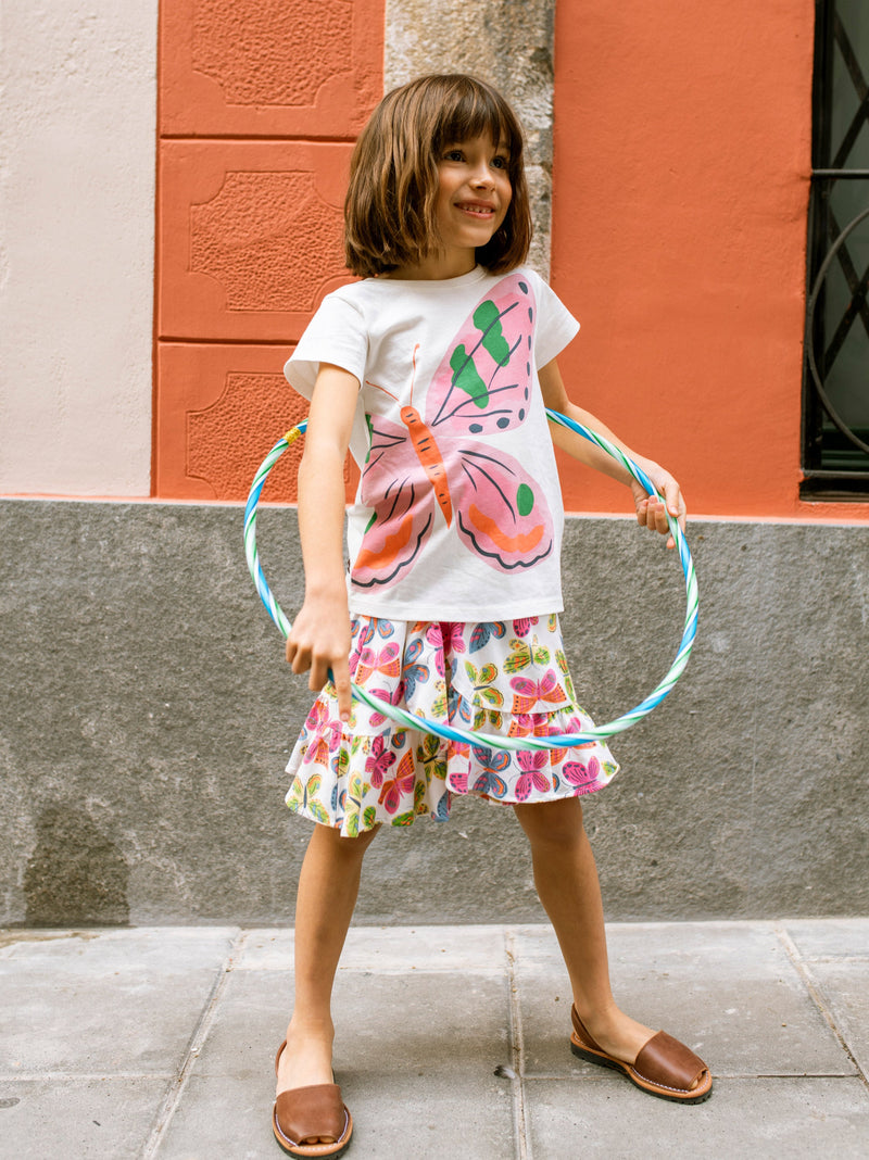 Ruffle Skirt in Flutter Fiesta - View 2