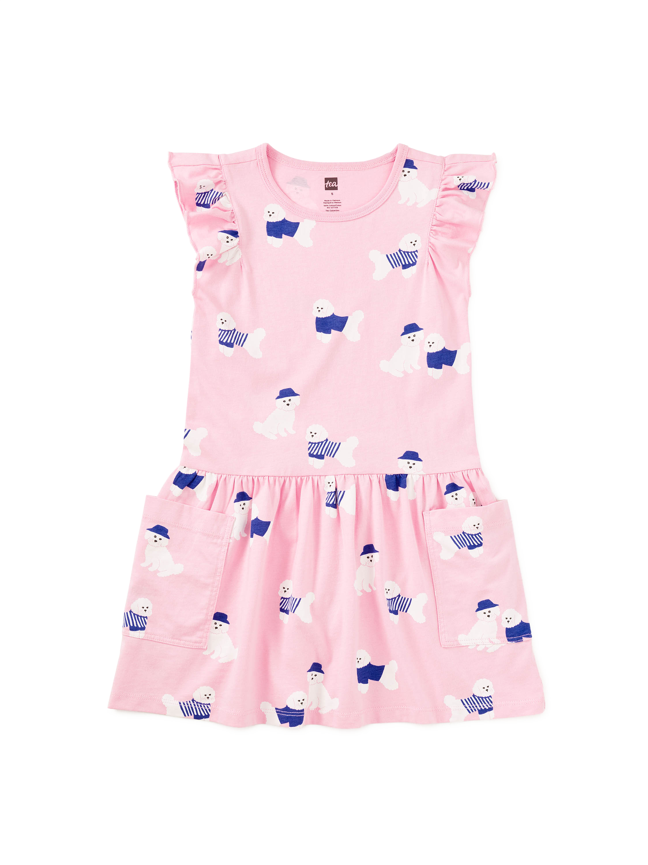 Flutter Sleeve Pocket Dress