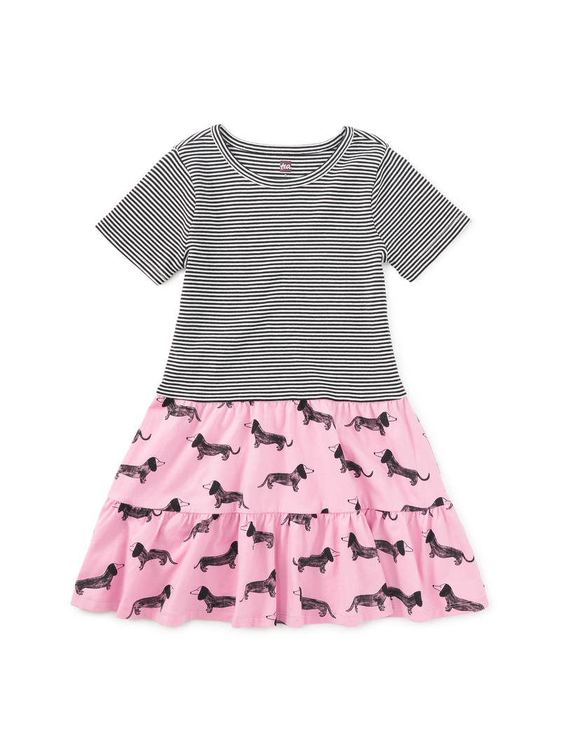Tier Skirted Twirl Dress in Dachshunds - View 1