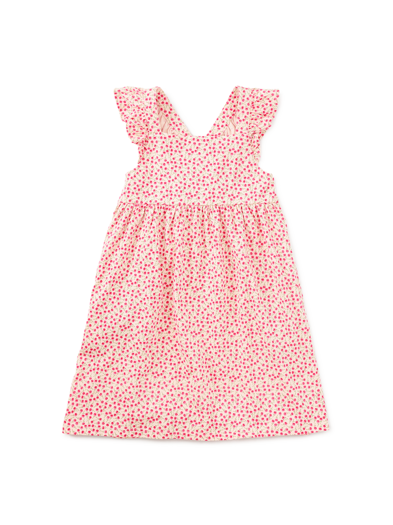Ruffle Strap Dress in Mini Rose Toss - View 1