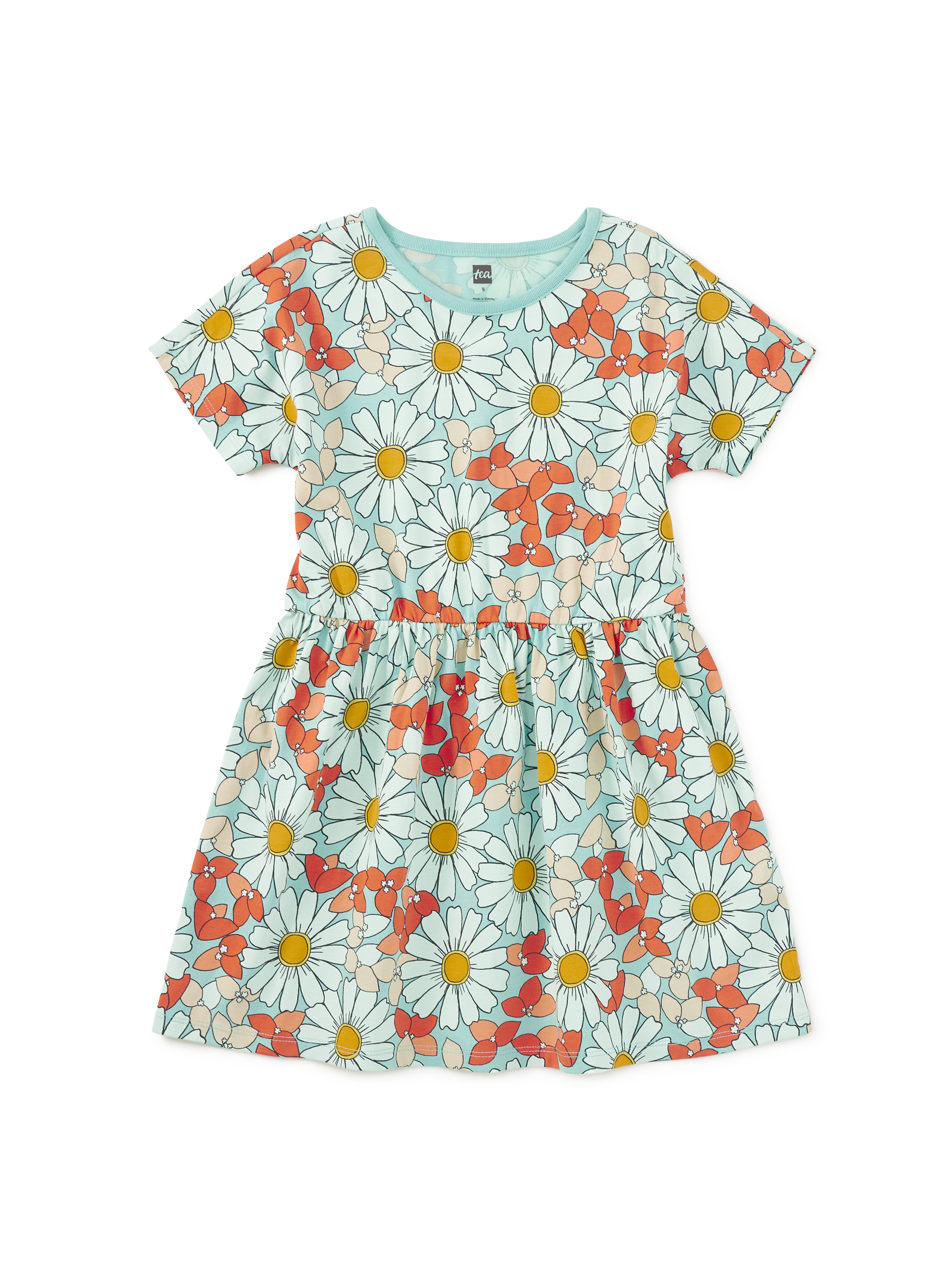Short Sleeve Twirl Dress