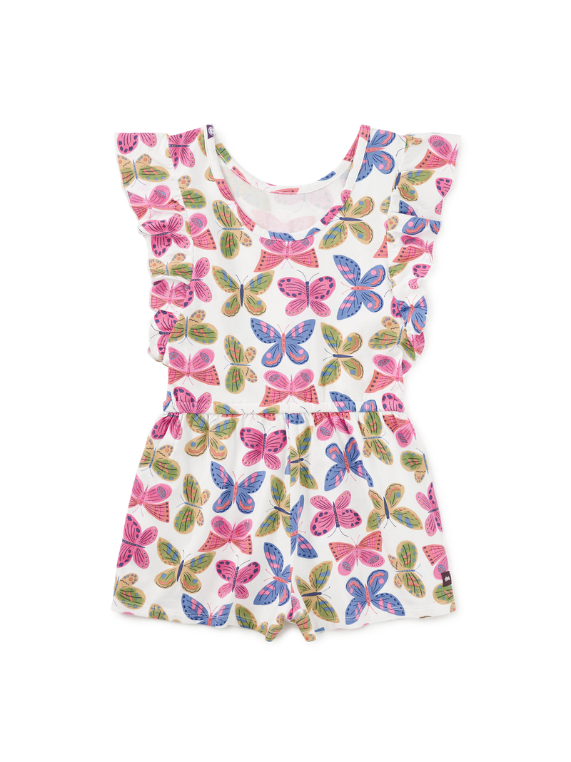 Flutter Sleeve Romper in Flutter Fiesta - View 2