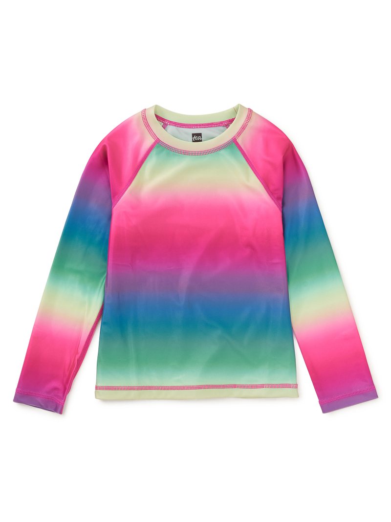 Long Sleeve Rash Guard in Rio De Janeiro Rainbow - View 1