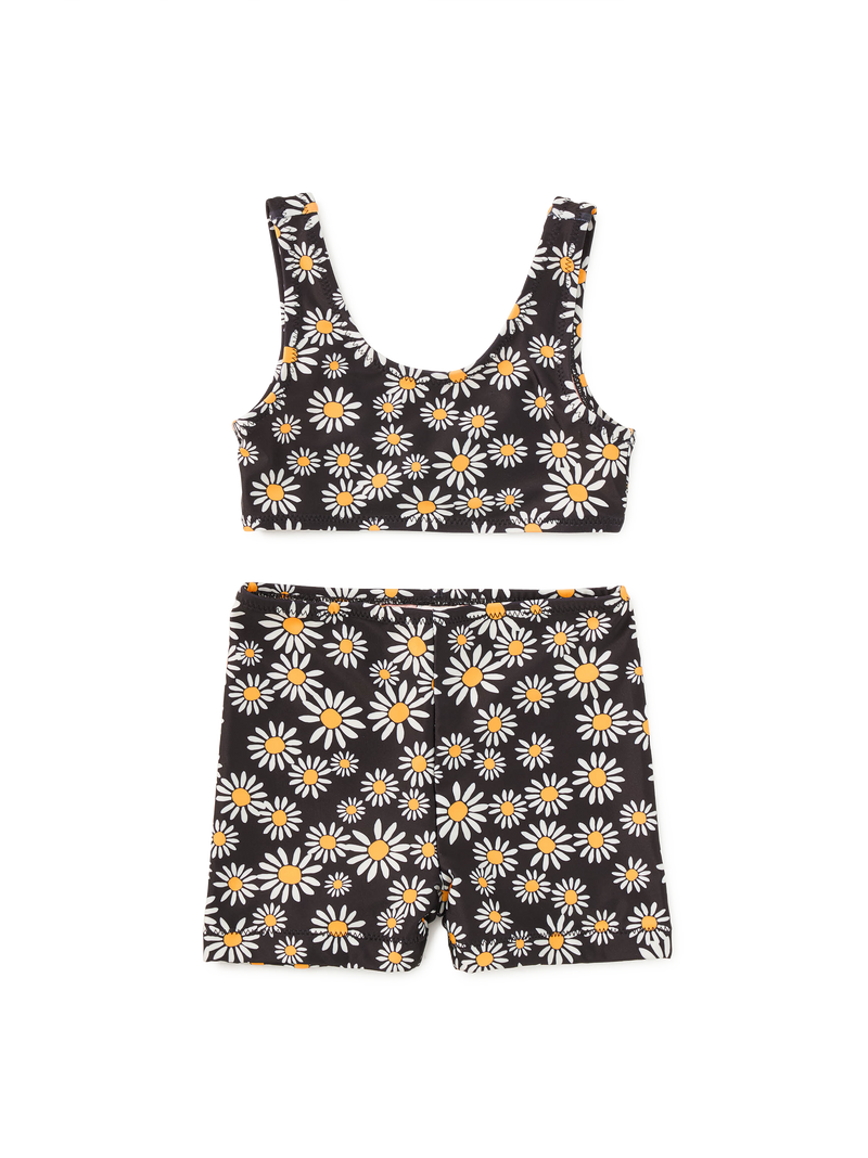 Tankini And Board Shorts Swim Set in Daisy Days - View 1