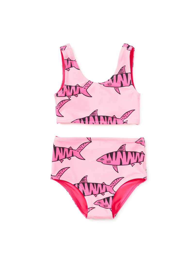 Reversible Swimsuit Set in Tiger Shark - View 1