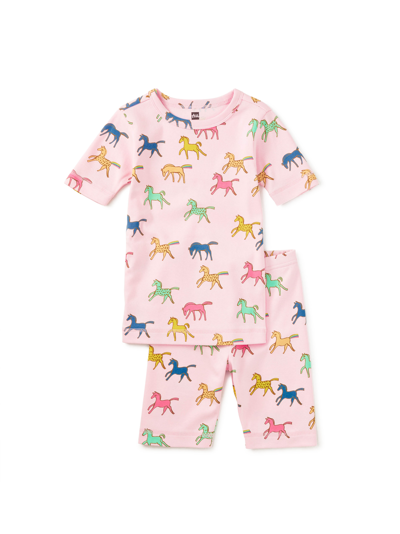 In Your Dreams Pajama Set in Rainbow Ponies - View 1