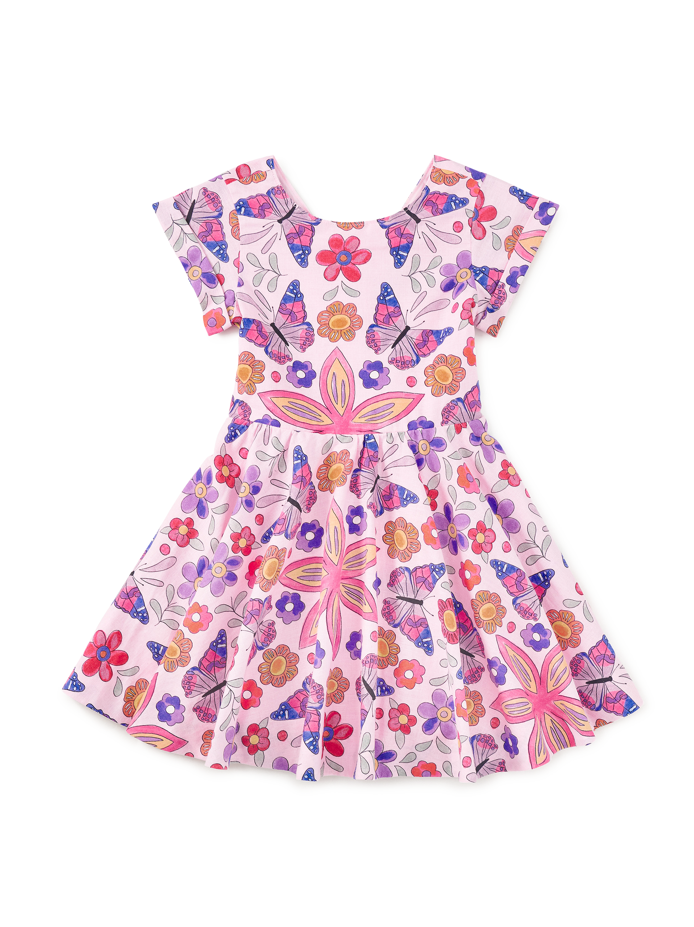 Button Back Skirted Dress