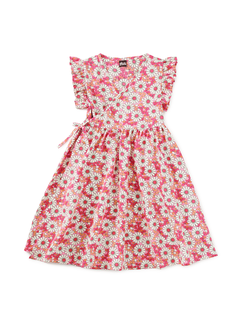 Full Sweep Wrap Dress in Daisy Deluxe - View 1