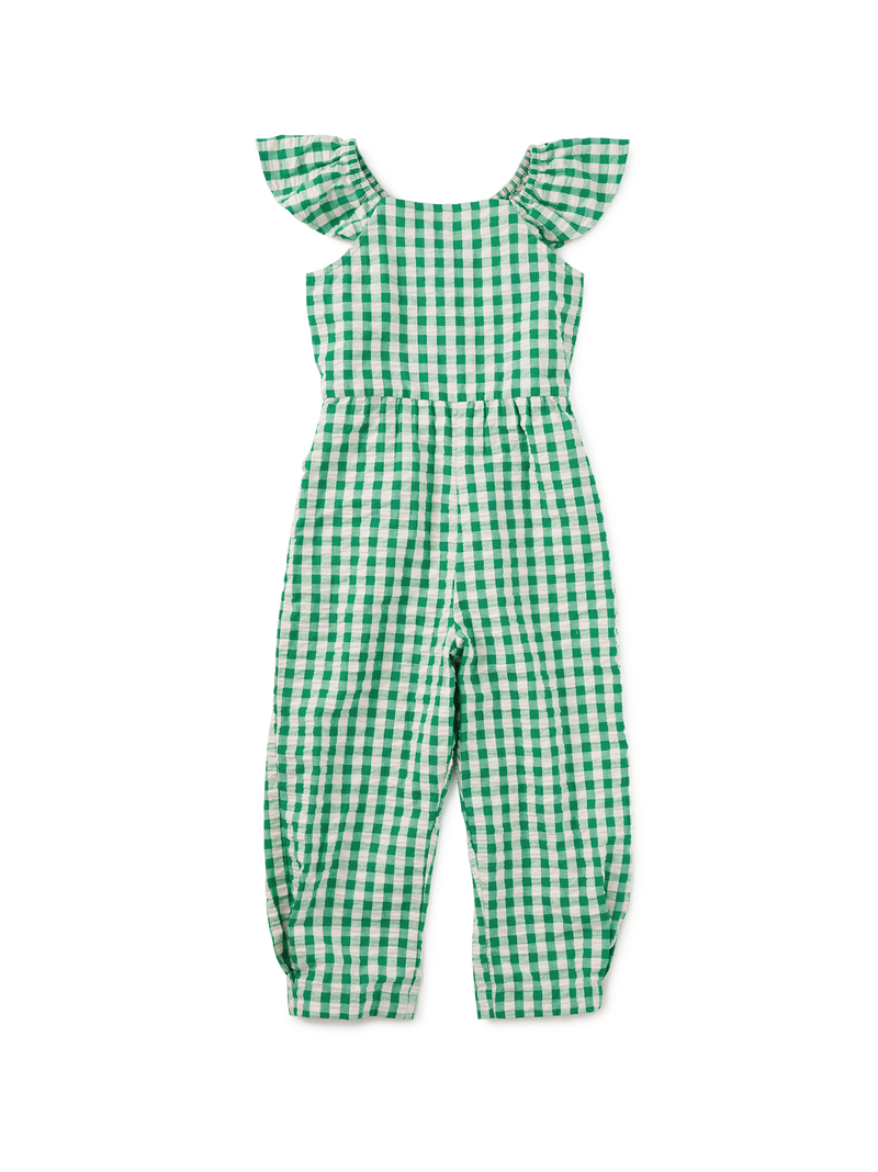 Flutter Strap Jumpsuit in Garden Party Check - View 1