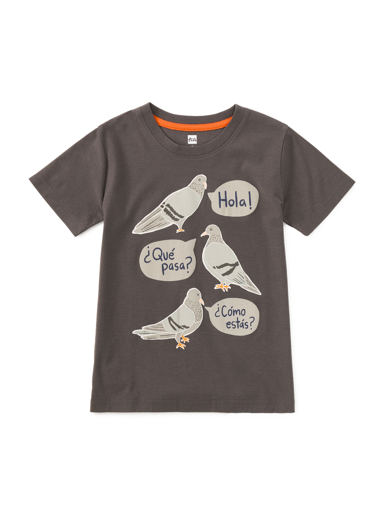 Spanish Pigeon Graphic Tee in Pepper - View 1