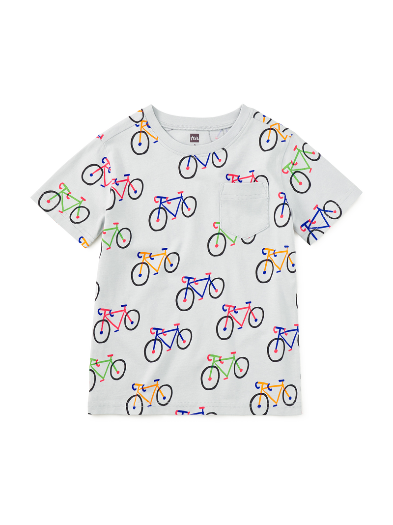 Printed Pocket Tee in La Vuelta Bikes - View 1