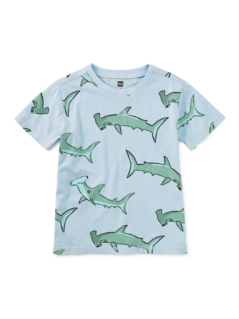 Printed Tee in Hungry Hammerheads - View 1