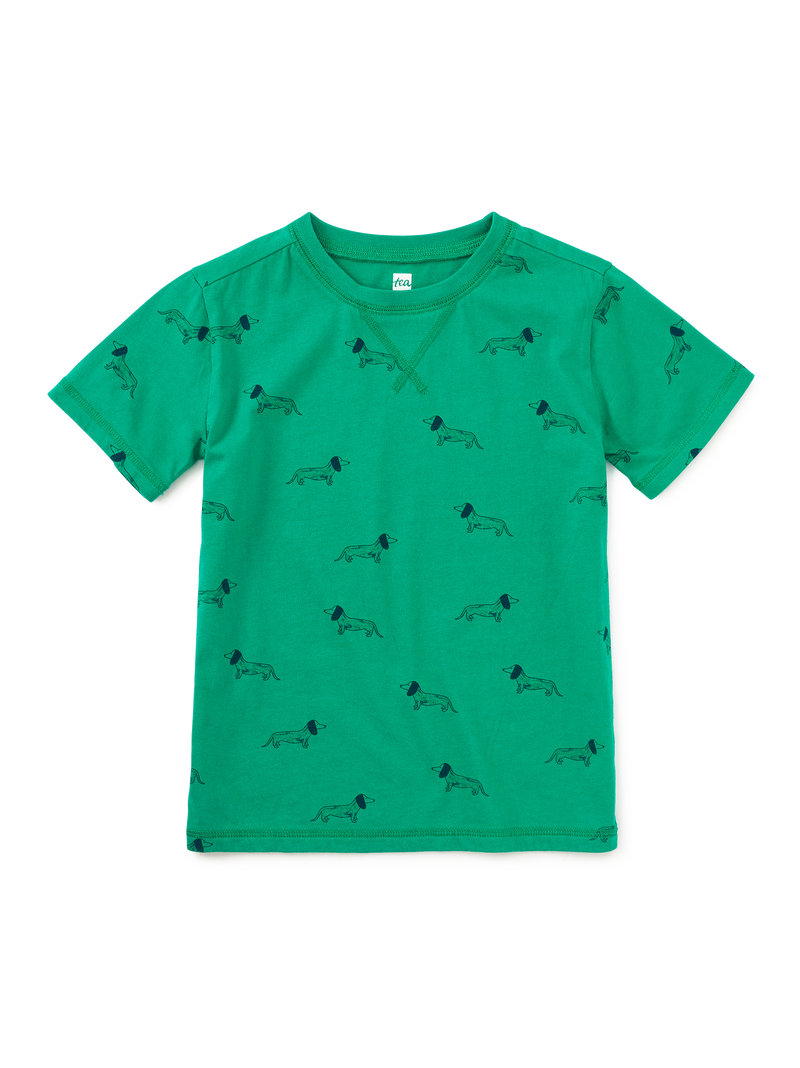 Printed Tee in Dachshunds - View 1